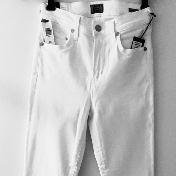 Size 24 NWT Citizens of Humanity Rocket Jeans | White | High Rise Skinny - Picture 9 of 9